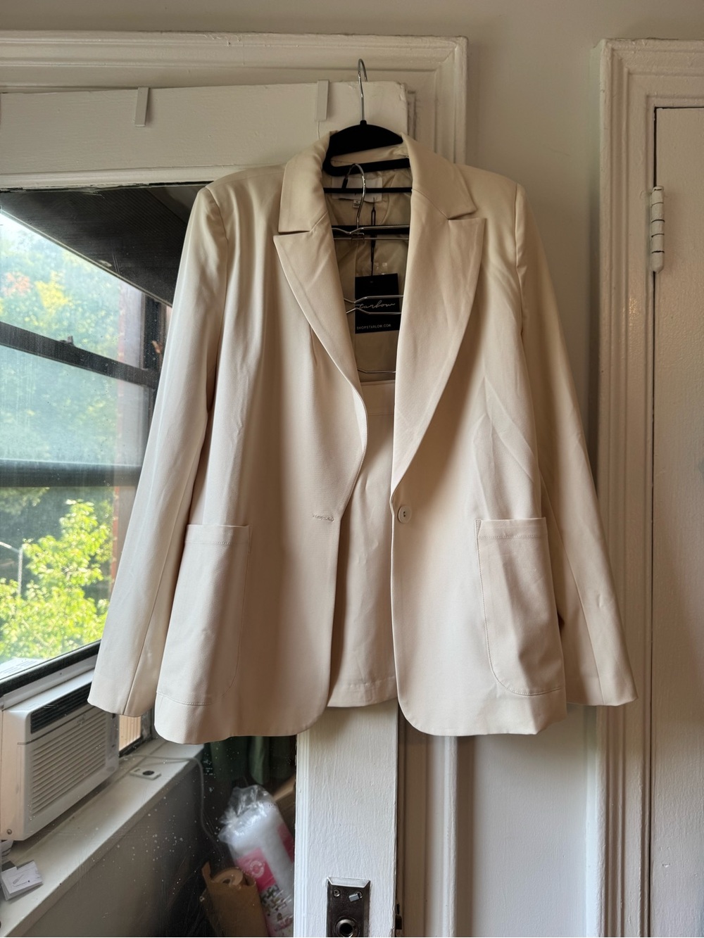 Women's Cream Blazer Jacket